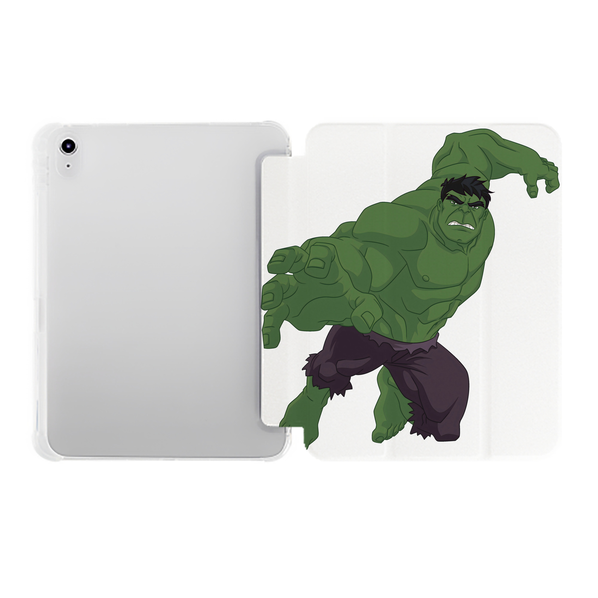 （画像用） アベンジャーズ The Avengers IPad ケース ペン収納付き 三つ折りスタンド PUレザー×シリコン 対応機種9.5/10.5/10.9インチ
